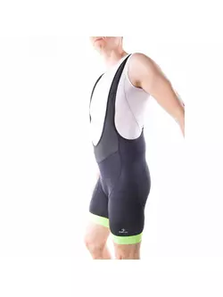 DEKO STYLE men's cycling shorts, black-fluor green