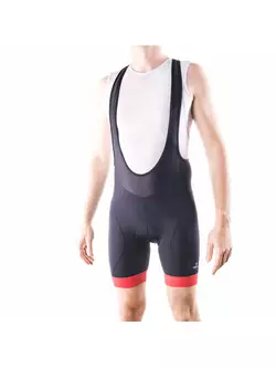 DEKO STYLE men's cycling shorts, black-red