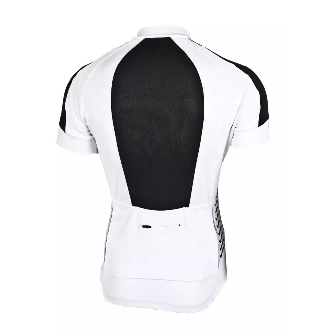 DEKO WHITE man's cycling short sleeve jersey white-black
