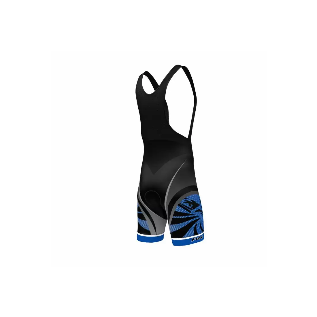 FDX 1060 cycling set: cycling jersey + bib shorts with insert, blue