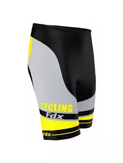 FDX 1070 men's cycling shorts, black / yellow