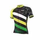 FDX 1260 men's K/R cycling jersey black and yellow