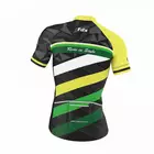 FDX 1260 men's K/R cycling jersey black and yellow