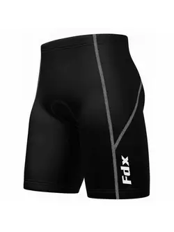 FDX 1600 men's cycling shorts, black - gray seam
