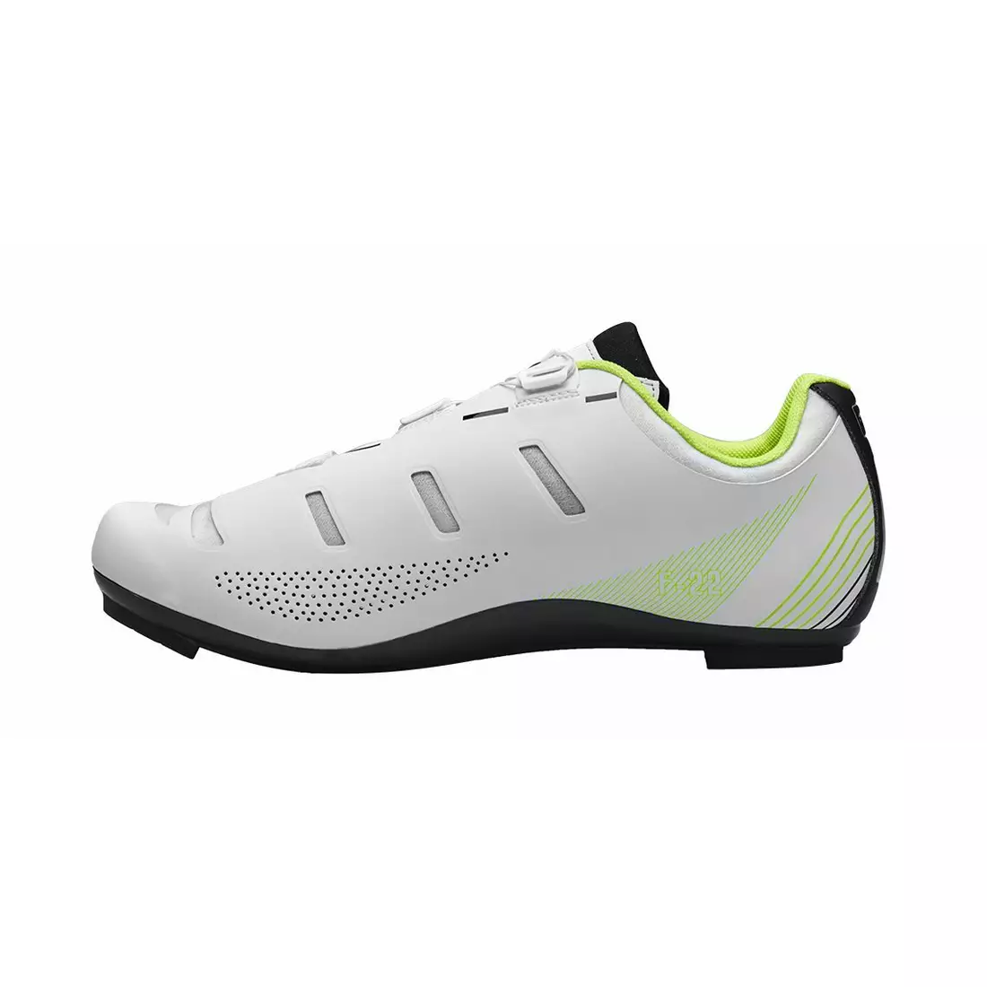 FLR F-22 road cycling shoes, white-fluor
