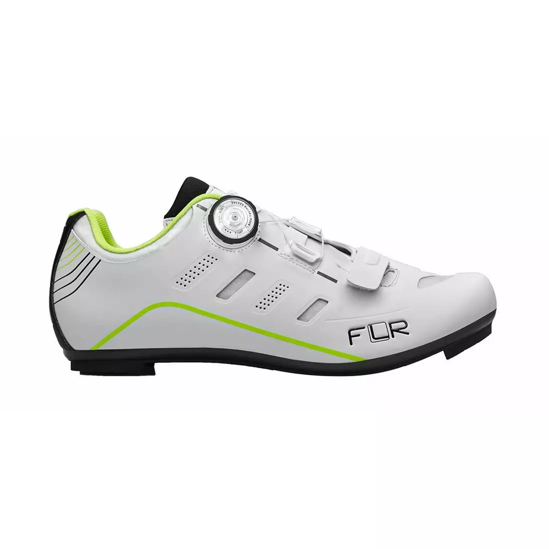 FLR F-22 road cycling shoes, white-fluor