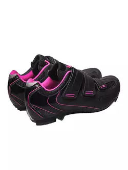 FLR F-35 women's road cycling shoes, black/pink