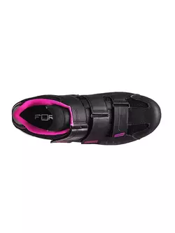 FLR F-35 women's road cycling shoes, black/pink
