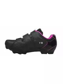 FLR F-55 Women's MTB cycling shoes black/pink