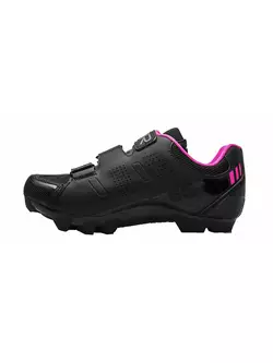 FLR F-65 Women's MTB cycling shoes, black/pink