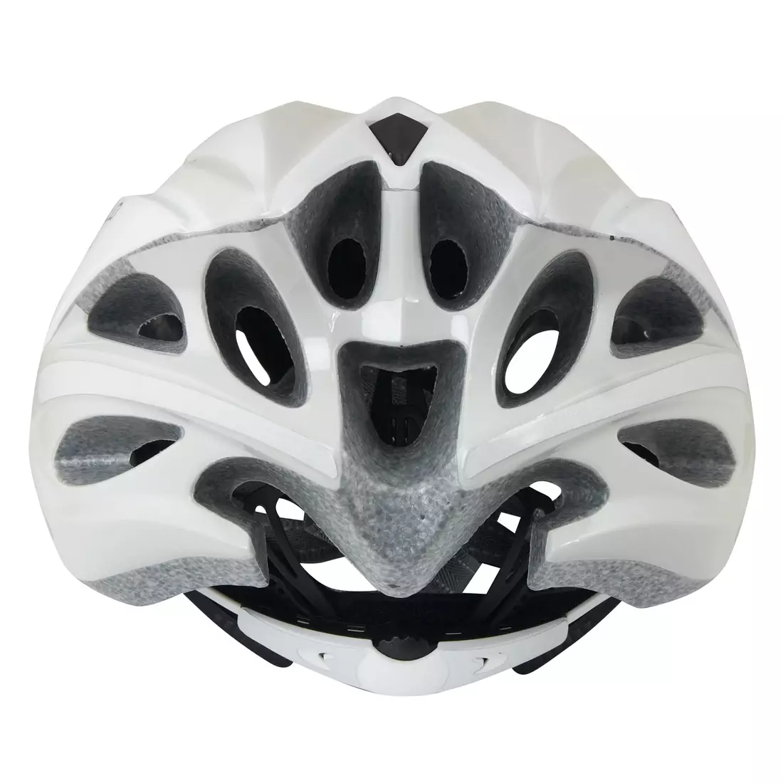 FORCE BUFFALO bicycle helmet, gray and white