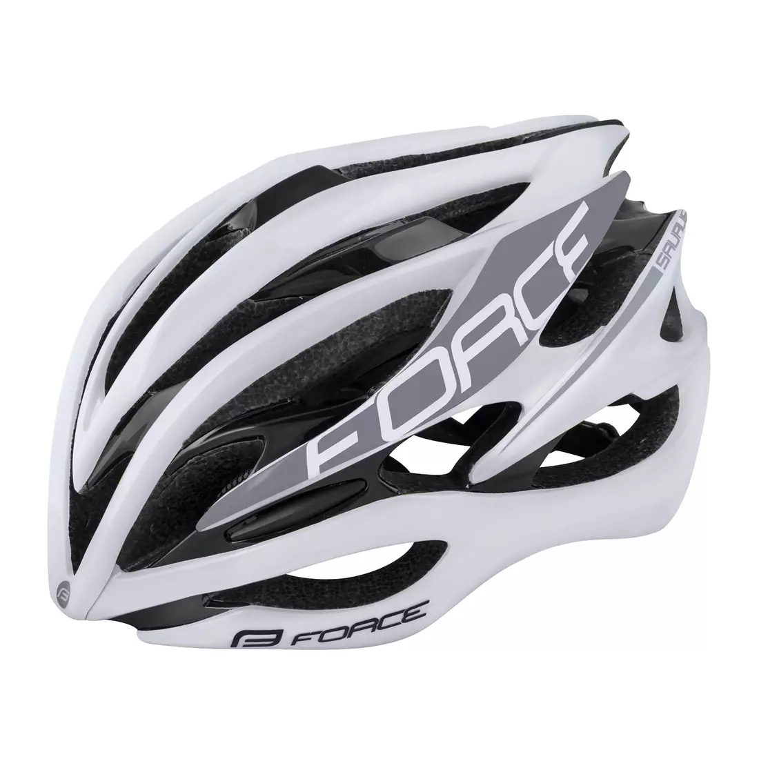 FORCE Bicycle helmet SAURUS, white