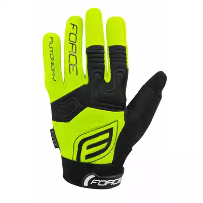 FORCE MTB AUTONOMY bicycle gloves fluo 905689