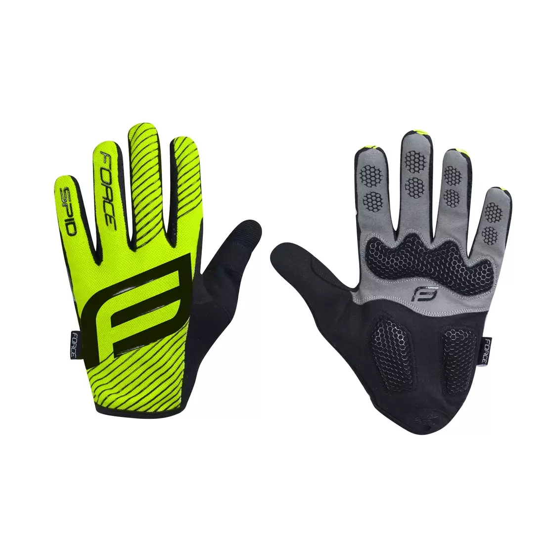 FORCE MTB SPID bicycle gloves fluoro 9056956