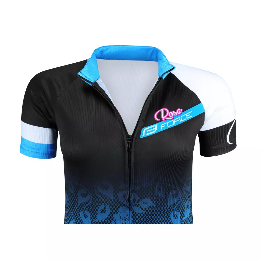 FORCE ROSE women's cycling jersey 9001341 black and blue