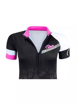 FORCE ROSE women's cycling jersey 9001342 black and pink