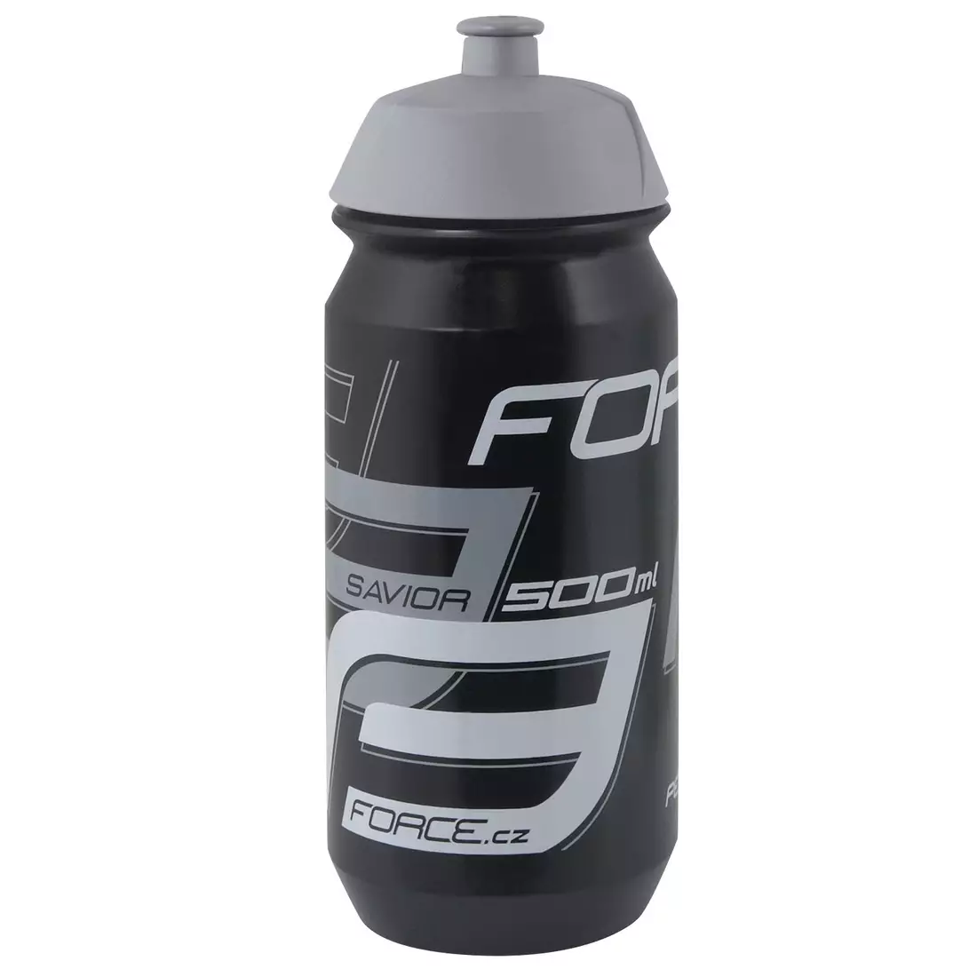 FORCE SAVIOR 25180 bicycle water bottle 0,5 l black/grey