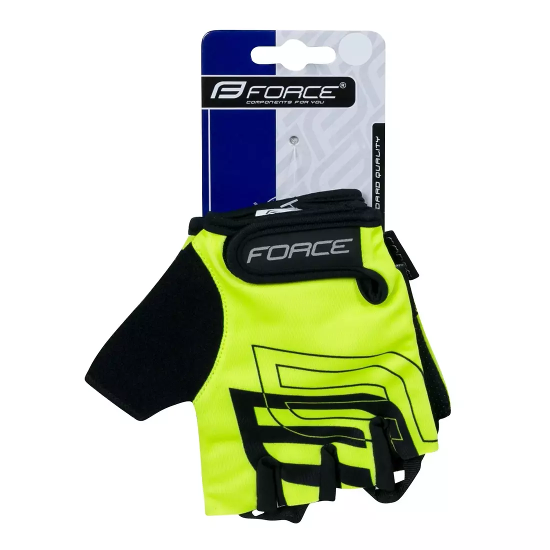 FORCE SPORT fluoro cycling gloves 905574
