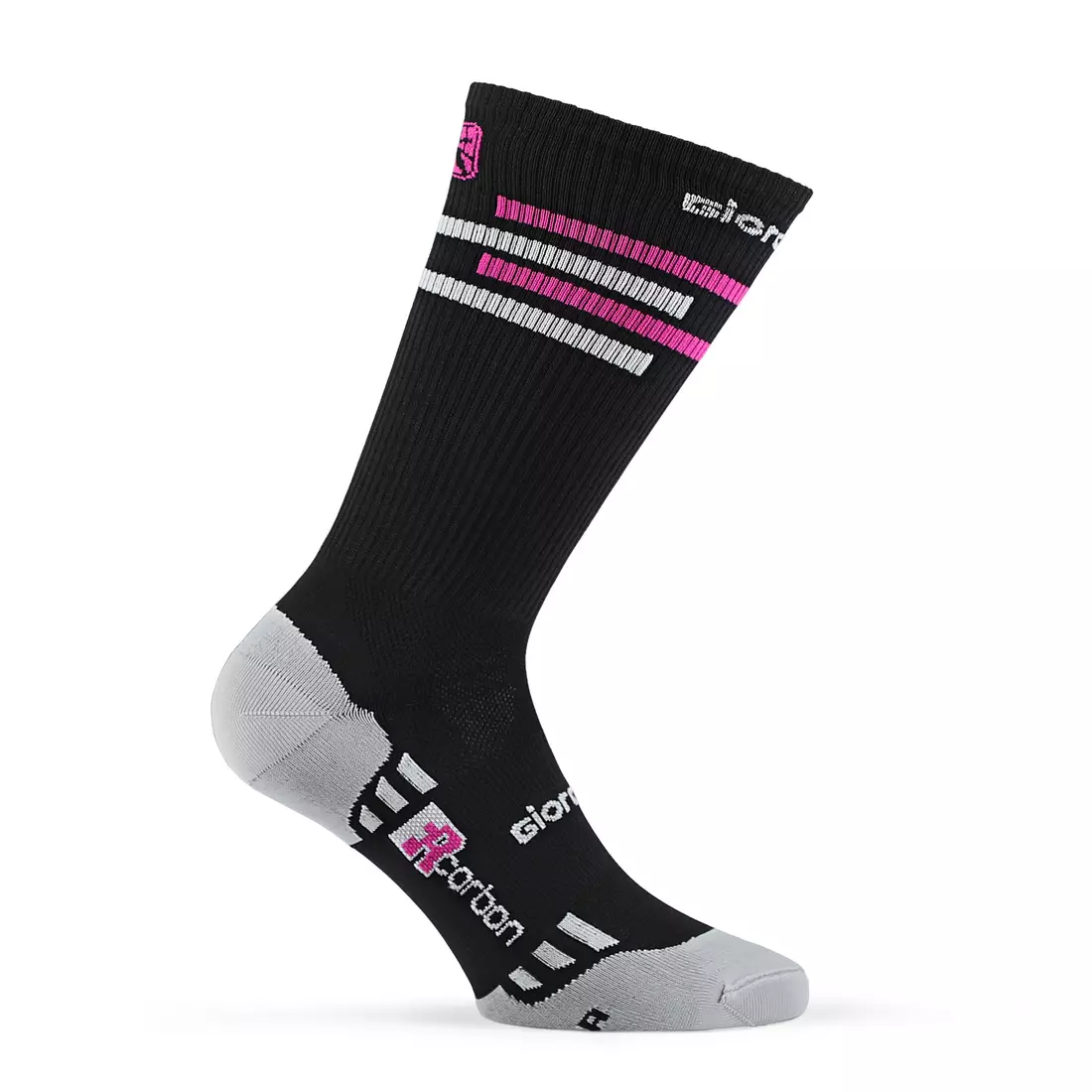 GIORDANA LINES black and pink cycling socks