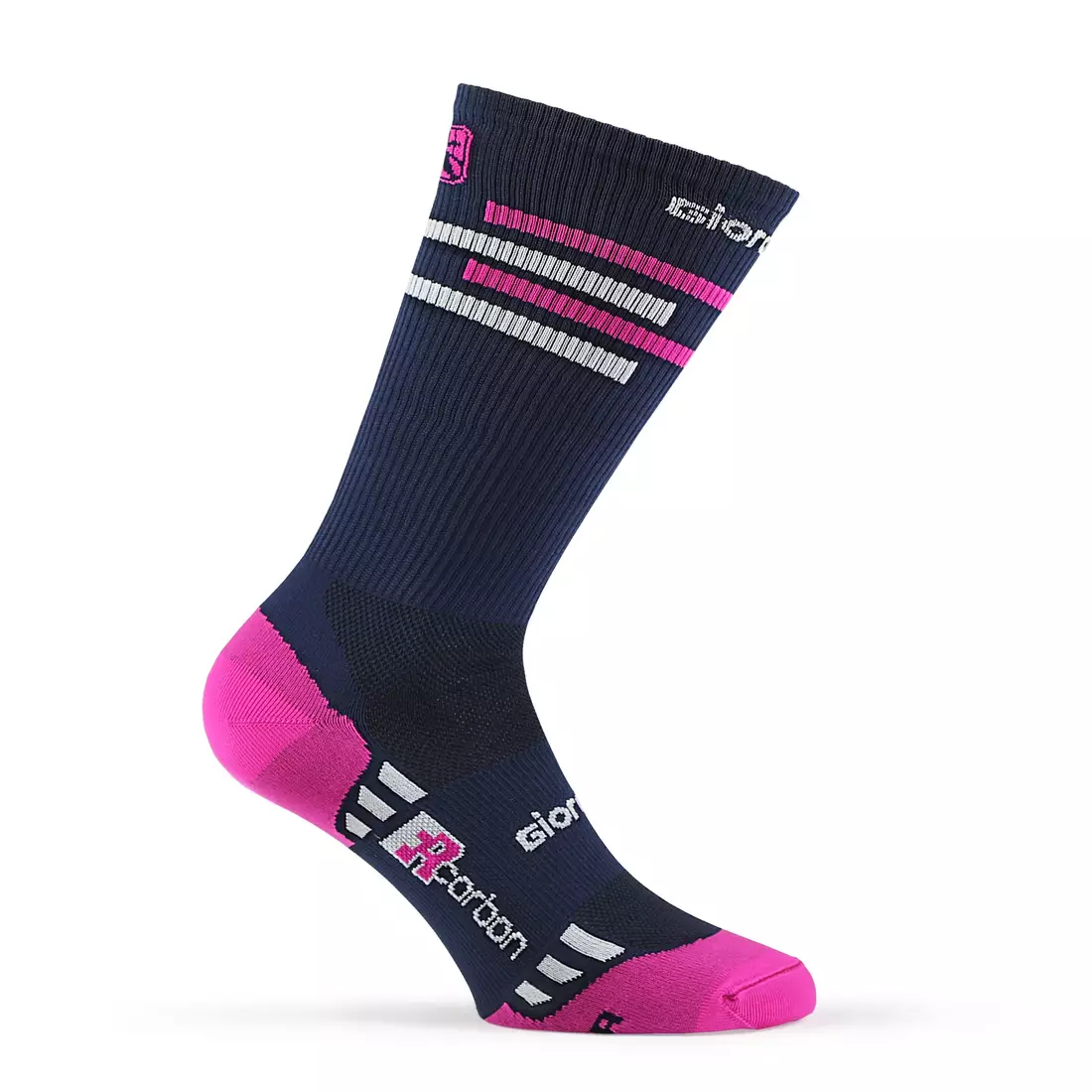 GIORDANA LINES blue and pink cycling socks