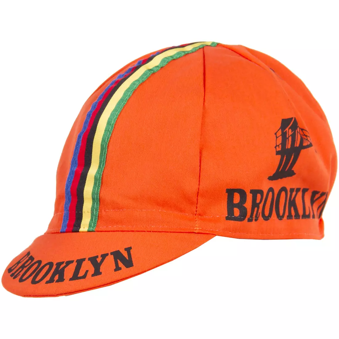 GIORDANA SS18 cycling cap - Brooklyn - Orange w/ Stripe tape GI-S6-COCA-BROK-ORAN one size