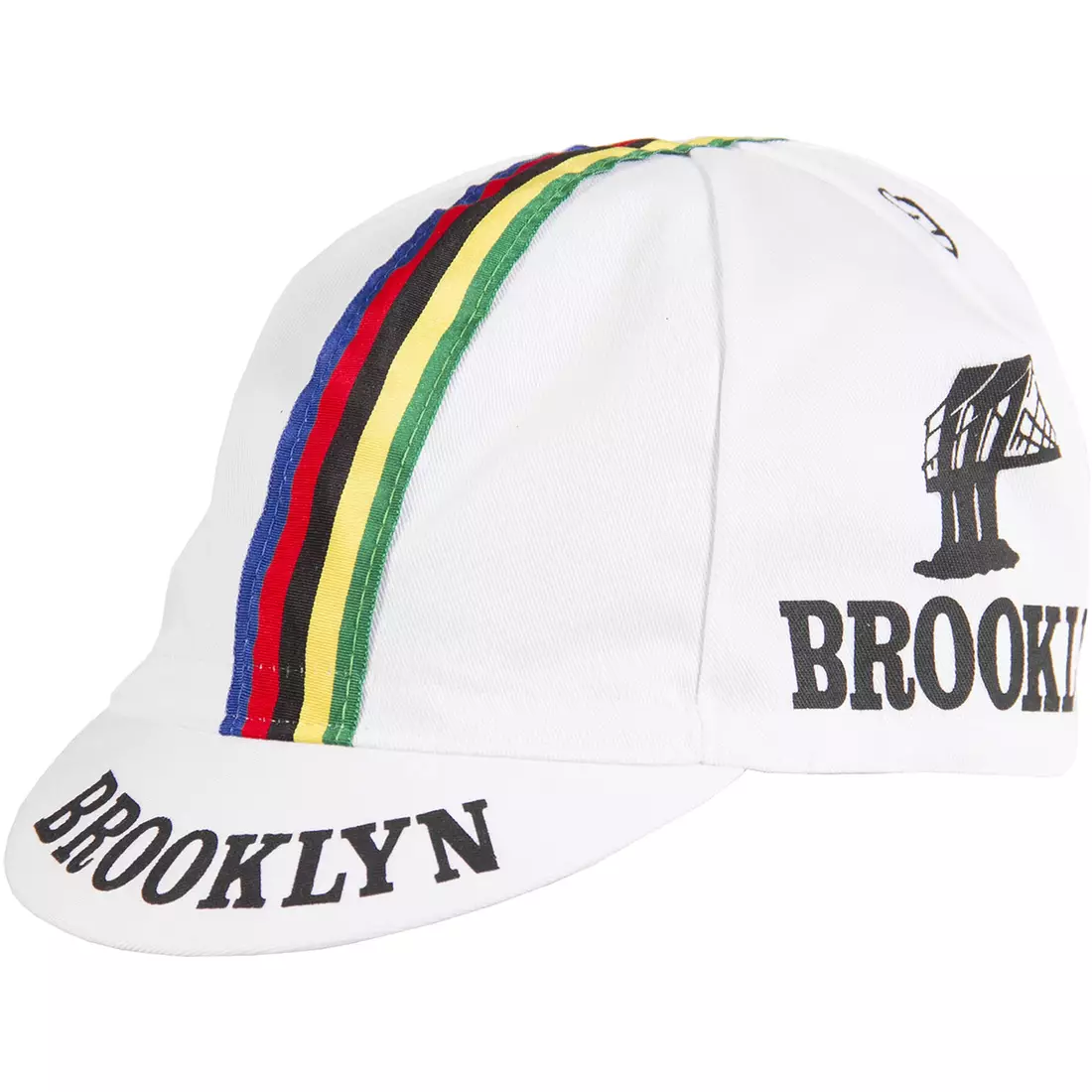GIORDANA SS18 cycling cap - Brooklyn - White w/ Stripe tape GI-S6-COCA-BROK-WHIT one size