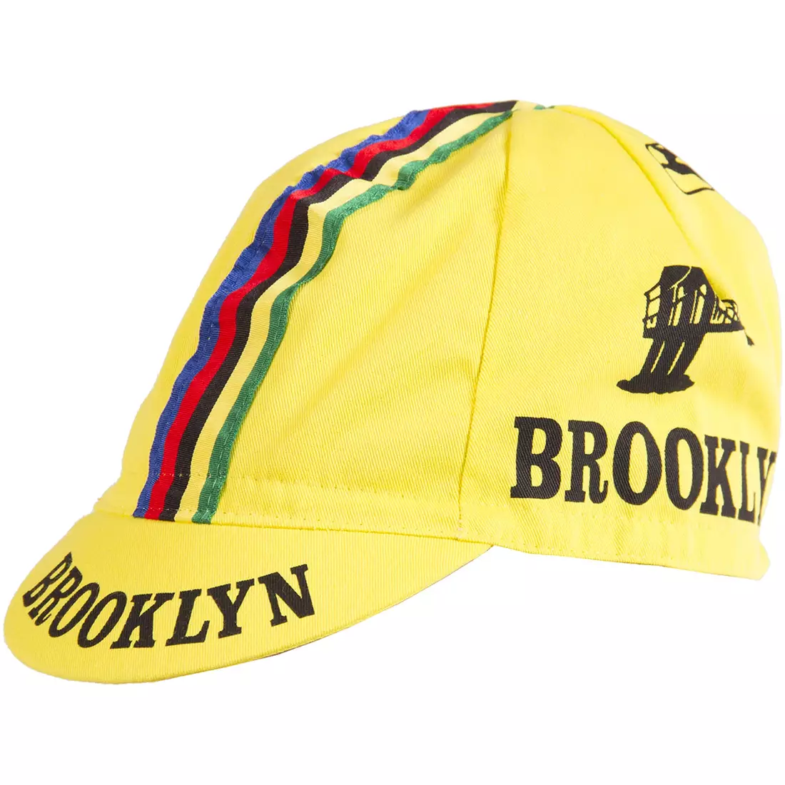 GIORDANA SS18 cycling cap - Brooklyn - Yellow w/ Stripe tape GI-S6-COCA-BROK-YELL one size