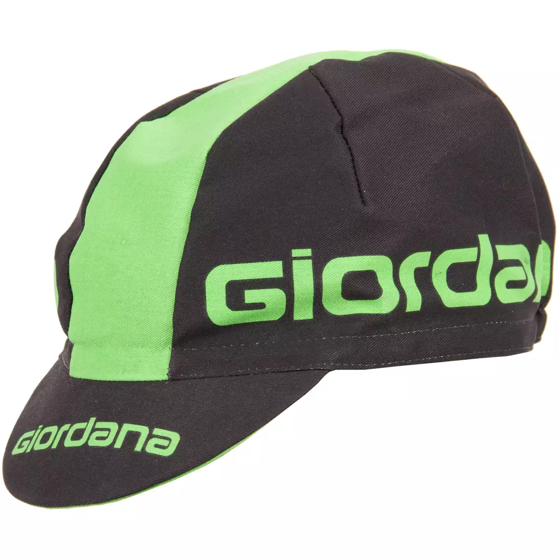 GIORDANA SS18 cycling cap - Giordana Logo - Black/Fluo Green GI-S5-COCA-GIOR-BKFL one size