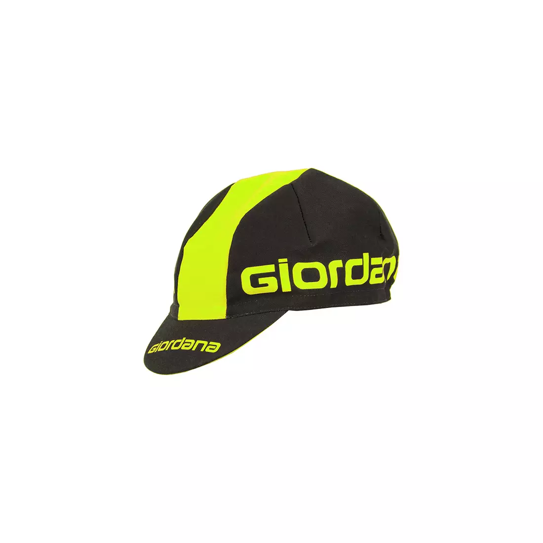 GIORDANA SS18 cycling cap - Giordana Logo - Black/Fluo Yellow GI-S5-COCA-GIOR-BKYL one size