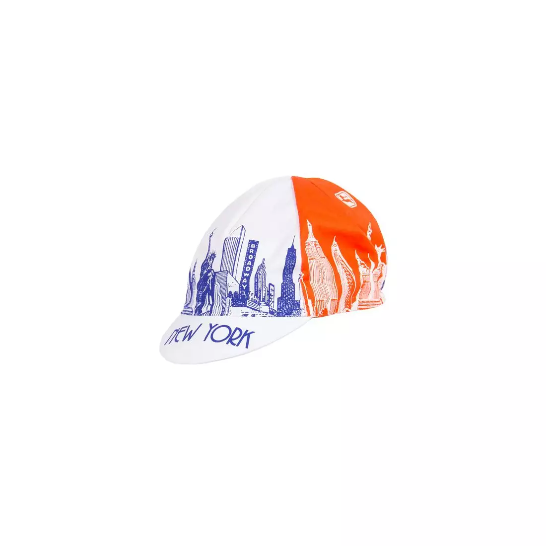 GIORDANA SS18 cycling cap - New York City Landmarks - Blue/Orange/White GI-S5-COCA-NYCL-BLOR one size