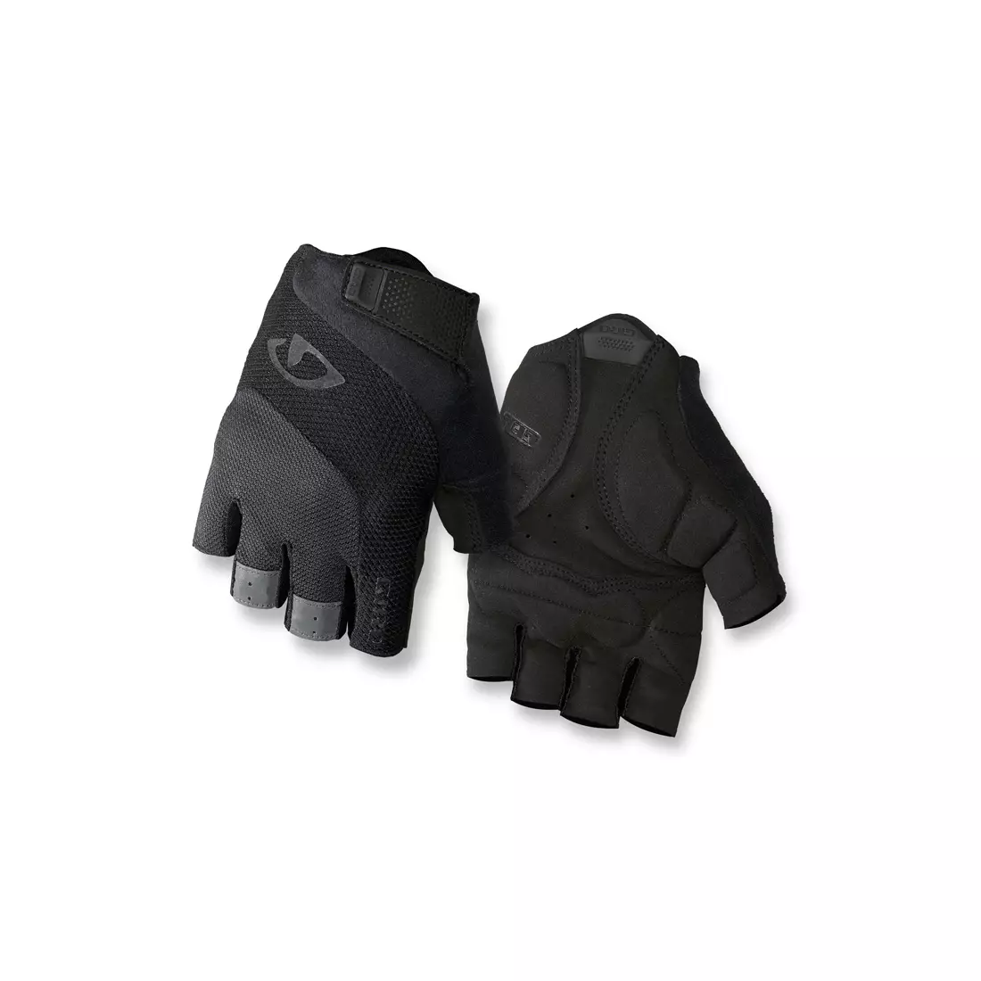 GIRO BRAVO GEL black cycling gloves
