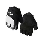 GIRO BRAVO GEL cycling gloves, black and white