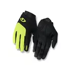 GIRO BRAVO LF GEL cycling gloves, fluor-black