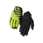GIRO DND bicycle gloves, black-fluorine yellow