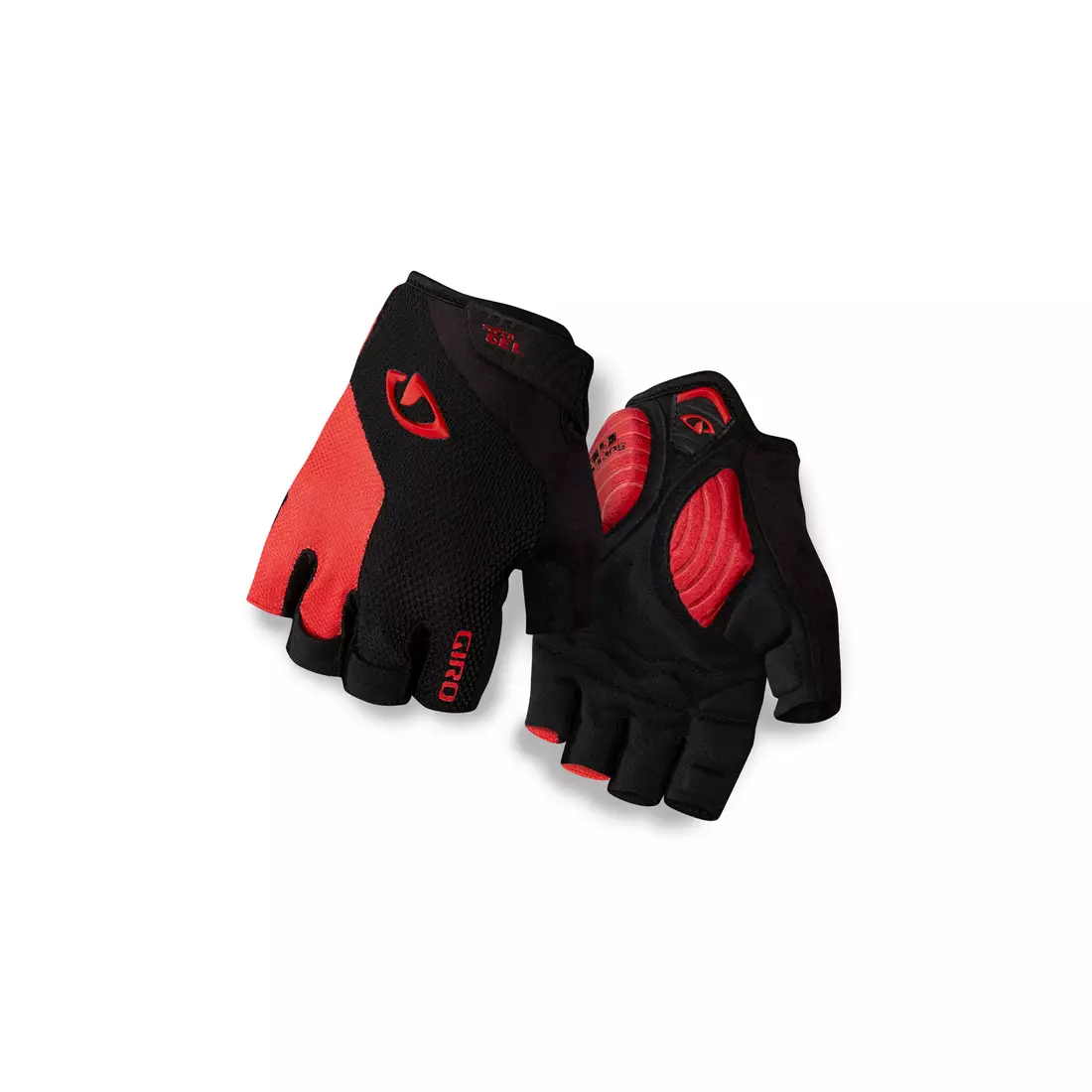 GIRO STRADE DURE cycling gloves, black-red