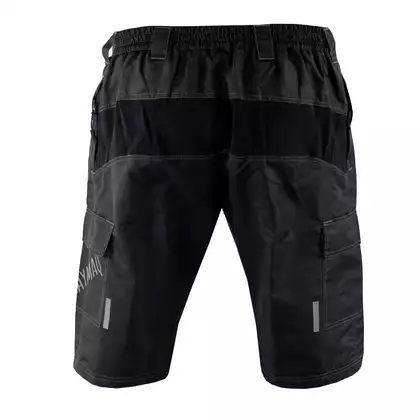 KAYMAQ TITAN II men's cycling shorts, black