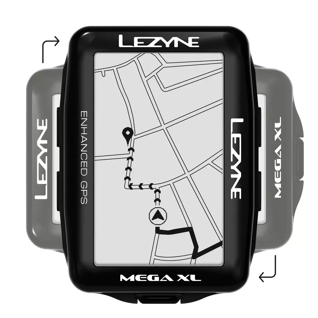 LEZYNE MEGA XL GPS HRSC Loaded, bike computer