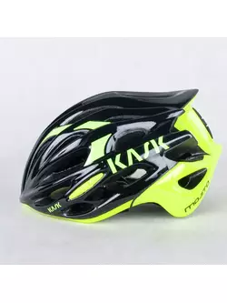 MOJITO HELMET - bicycle helmet CHE00044.232 Nero-Giallo Fluo