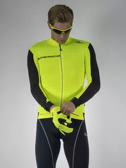 ROGELLI AQUABLOCK warm cycling jersey, fluorine