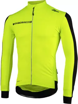 ROGELLI AQUABLOCK warm cycling jersey, fluorine