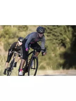 ROGELLI BENICE 2.0 warm women's cycling jersey, gray-pink