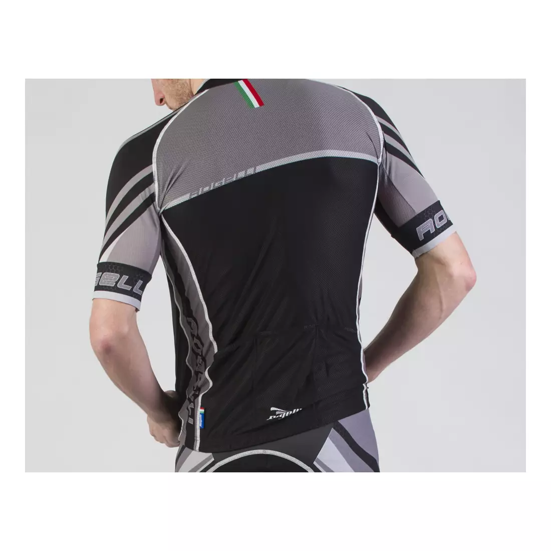 ROGELLI BIKE 001.318 ANDRANO 2.0 cycling jersey, black-gray-white