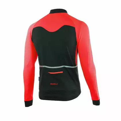ROGELLI BIKE 001.526 CALUSO 2.0 black and red cycling jersey
