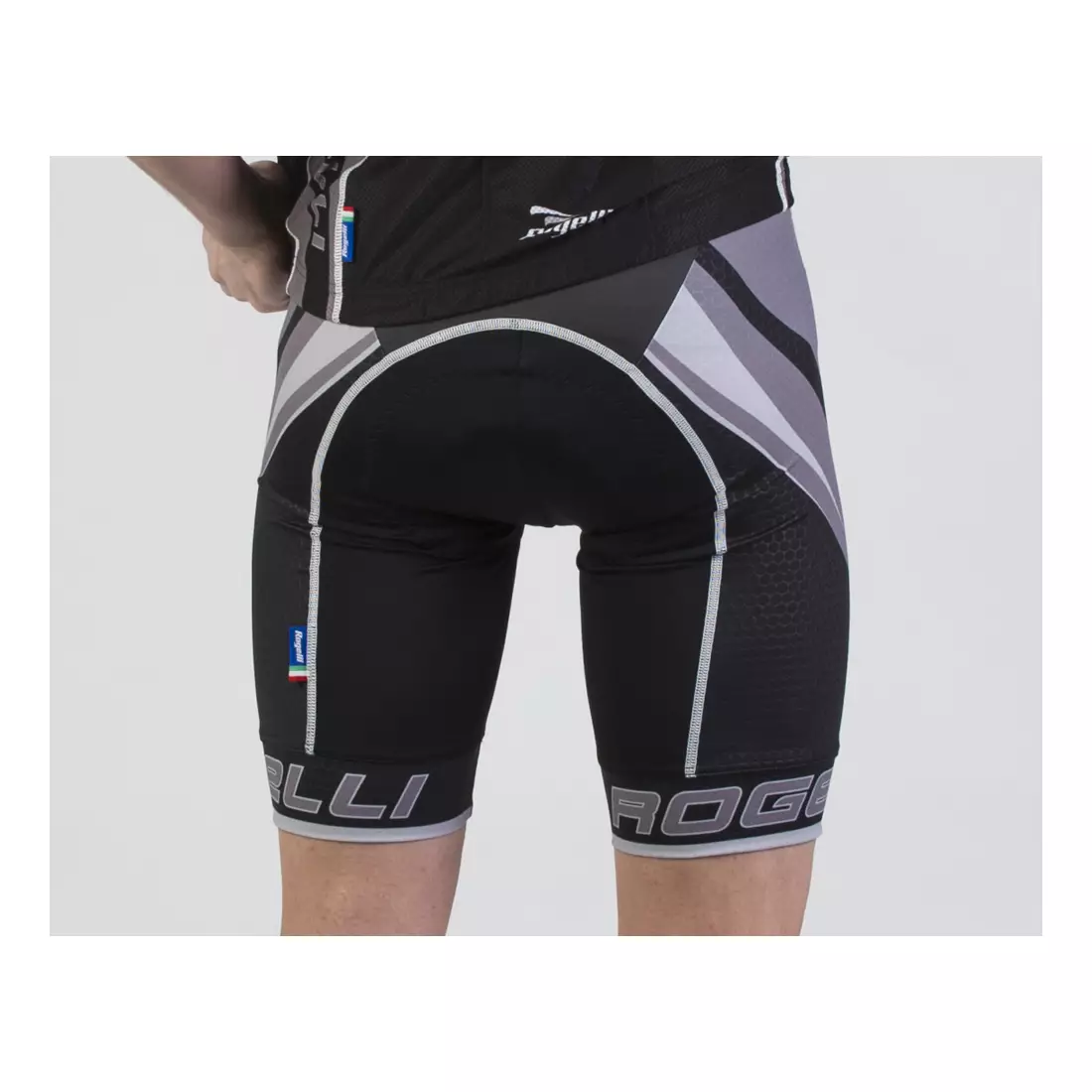 ROGELLI BIKE 002.254 ANDRANO 2.0 bicycle shorts, black and red