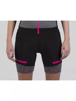 ROGELLI BIKE CAROU 2.0 010.237 women's shorts black-gray-pink