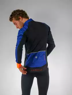ROGELLI CONTENTO Light winter cycling jacket, softshell, fluorine blue