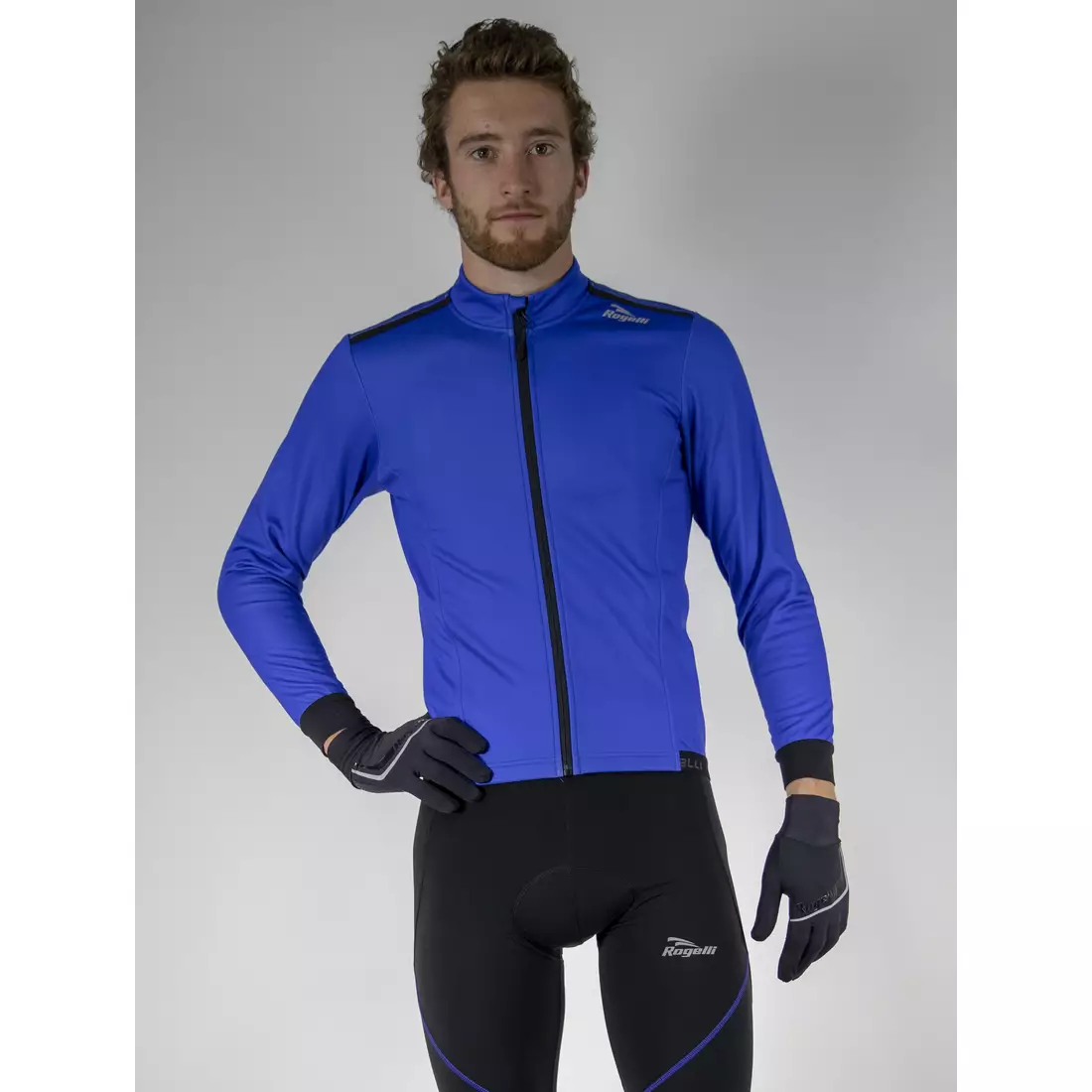ROGELLI PESARO 2.0 winter cycling jacket, blue
