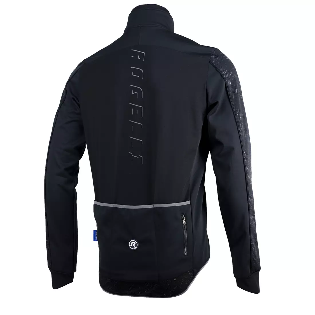 ROGELLI RENON 3.0 winter cycling jacket, softshell, reflective, black