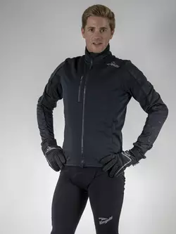 ROGELLI RENON 3.0 winter cycling jacket, softshell, reflective, black