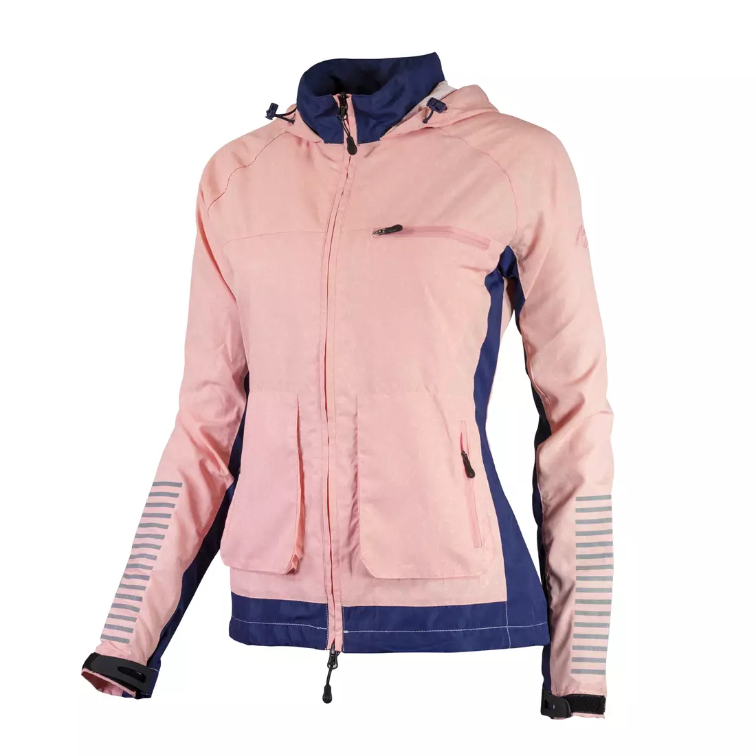 ROGELLI RUN DESIRE 840.865 - women's lightweight running windbreaker jacket, pink-coral